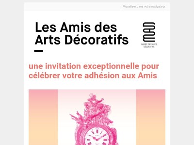 Devenez un membre des Amis des Arts Décoratifs !