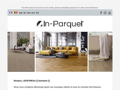 Votre inscription sur in-parquet.com