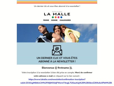 Confirmez votre adresse e-mail