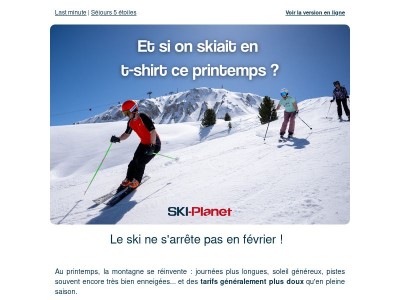 Où avoir encore de la neige au printemps ? ❄️