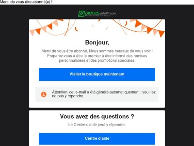 Bienvenue à bord ! 🎉