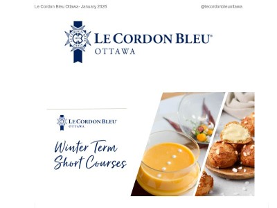Ring in 2026 with New Flavors, Skills, and Experiences at Le Cordon Bleu Ottawa