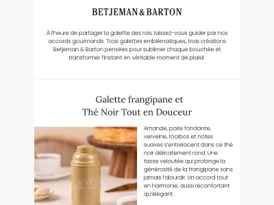 ✨ Épiphanie : savourez des thés raffinés ! 🎉