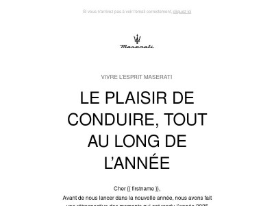 Une année à toute allure.