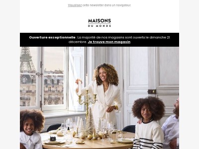 Votre table des fêtes, prête à briller ✨