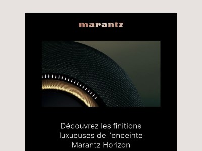 Découvrez les finitions luxueuses de l’enceinte Marantz Horizon