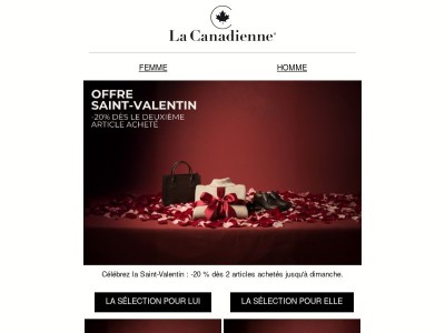 -20% dès 2 articles achetés jusqu'à dimanche.