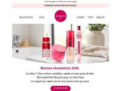 Bonnes résolutions 2026 : la routine make-up à adopter ! 🤩