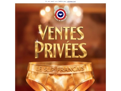 🏆 Les Ventes (très) privées du Slip !