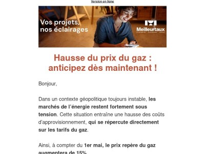 Hausse du prix du gaz : anticipez dès maintenant