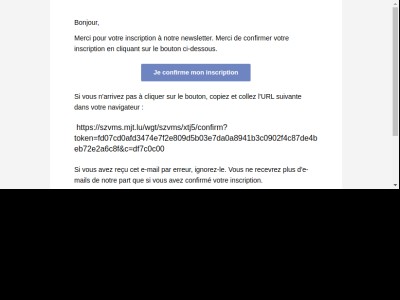 Inscription à la Newsletter de l'AADJAM