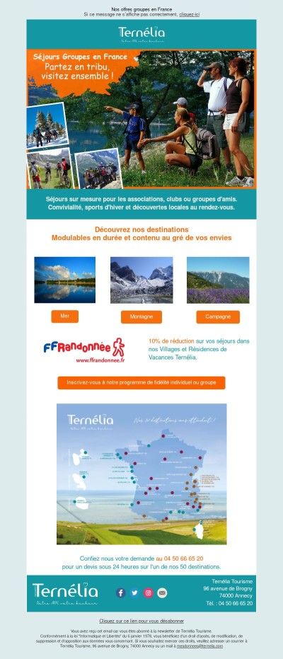 Nos offres groupes en France