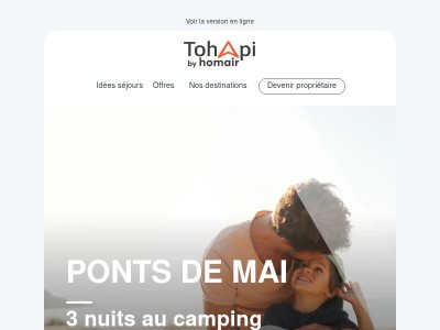 Ponts de mai : votre séjour à partir de 123€ !
