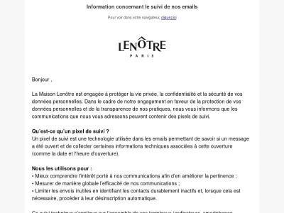 Vos données personnelles - Des emails mieux adaptés à vos attentes