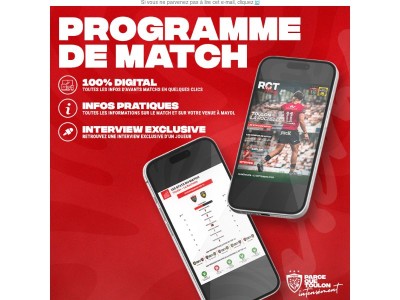 🏉 RCT - SR : Programme de match !