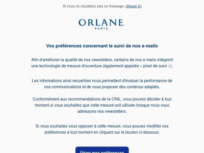 Information concernant nos communications