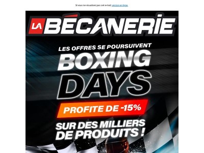 L'hiver est encore long ! Avec les équipements chauffants, la balade dure plus longtemps !