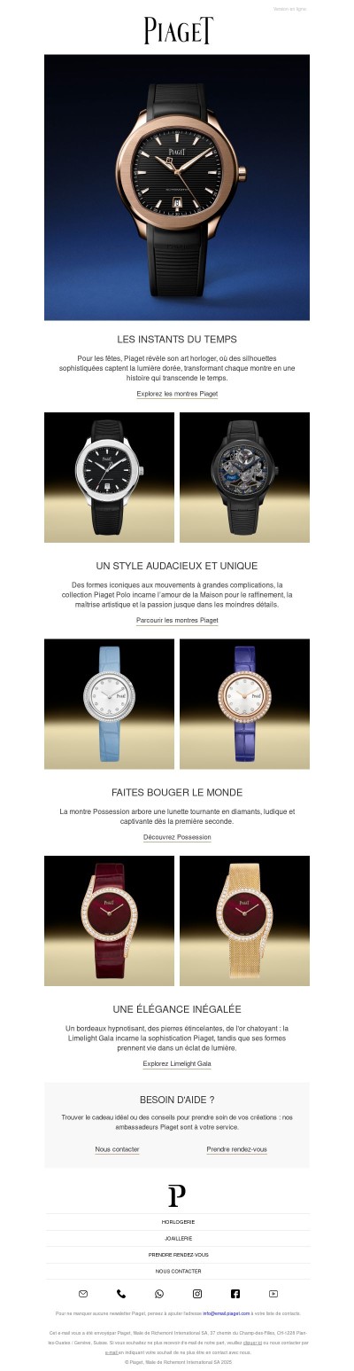 Trouvez la montre Piaget idéale : un cadeau pour chaque style.
