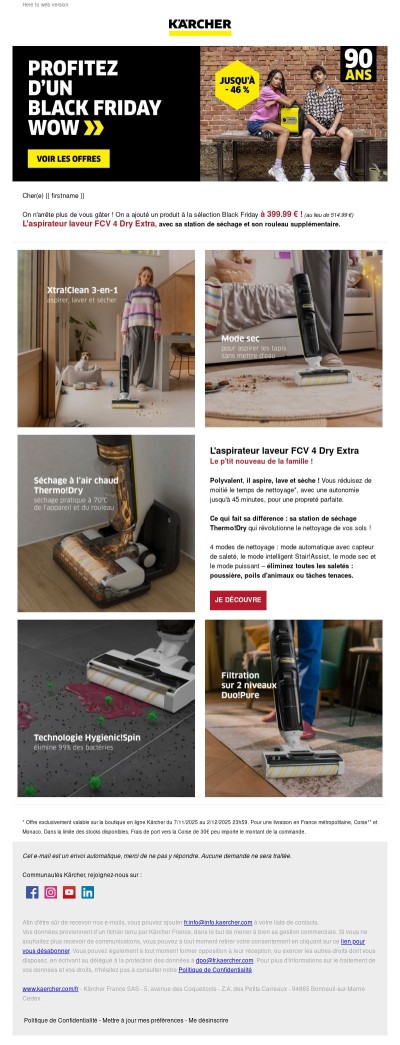 📣 Black Friday Kärcher : on agrandit la sélection !