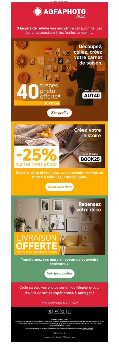 Que faire de mes photos ? Nos meilleures offres d’automne 🍂