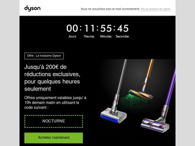 Nocturne Dyson : offre exclusive et limitée !
