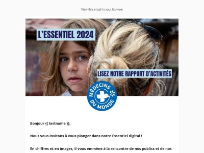 L'Essentiel 2024 - Découvrez notre Rapport d'Activités
