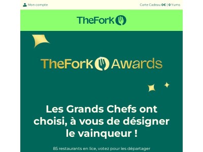 TheFork Awards : Derniers jours pour voter