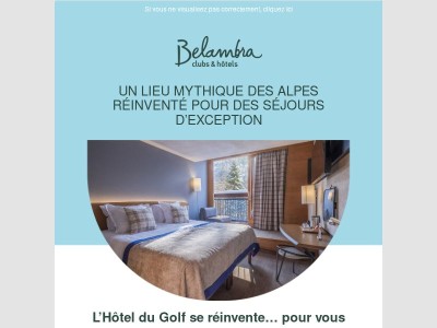L’Hôtel du Golf se réinvente… pour vous