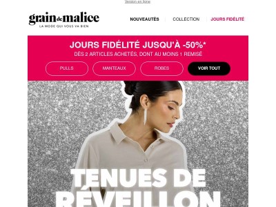 Velours, paillettes, satin… Brillez pour le compte à rebours !