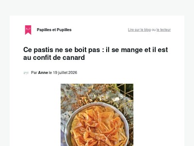 Ce pastis ne se boit pas : il se mange et il est au confit de canard