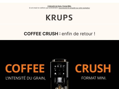 La Coffee Crush est de retour - Stocks limités ! ⏳