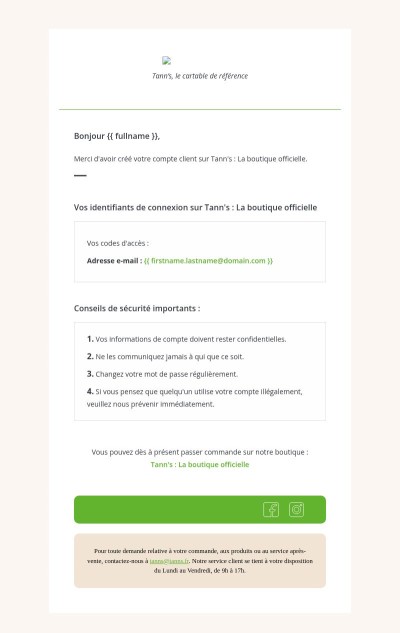 [Tann's : La boutique officielle] Bienvenue !