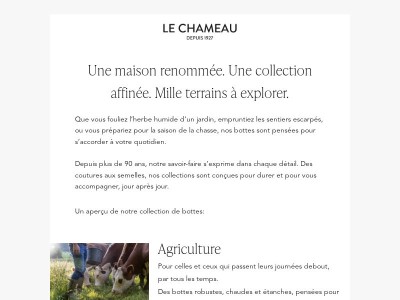 Jardin, pêche, chasse… À chaque passion, sa botte.