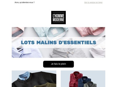 Vos essentiels à prix doux !