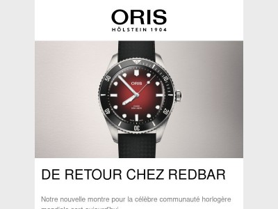 NOUVEAUTÉ : Oris X RedBar Limited Edition II