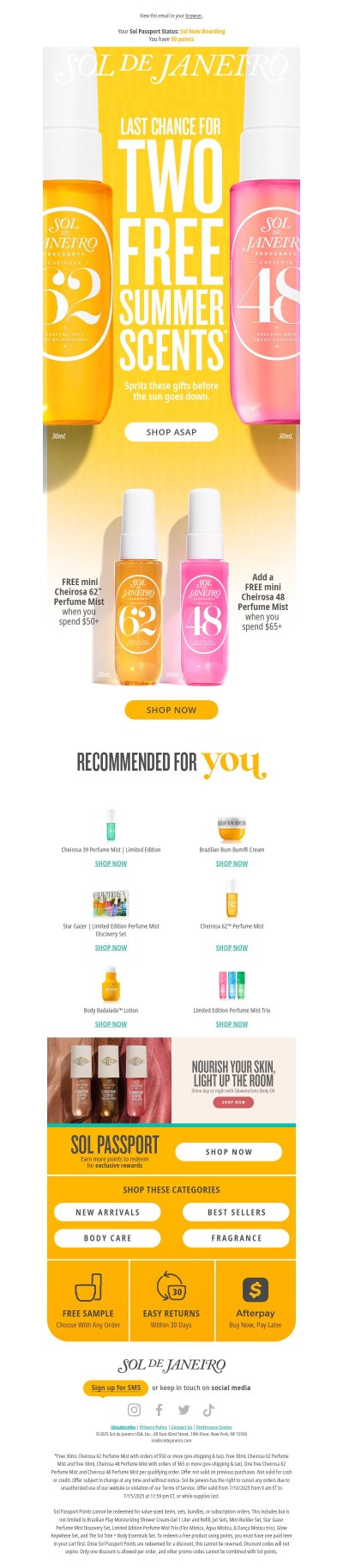 Wait, you forgot your FREE summer scents! 👀