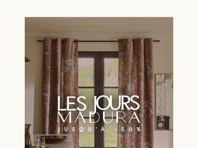 JOURS MADURA : Jusqu'à -50%