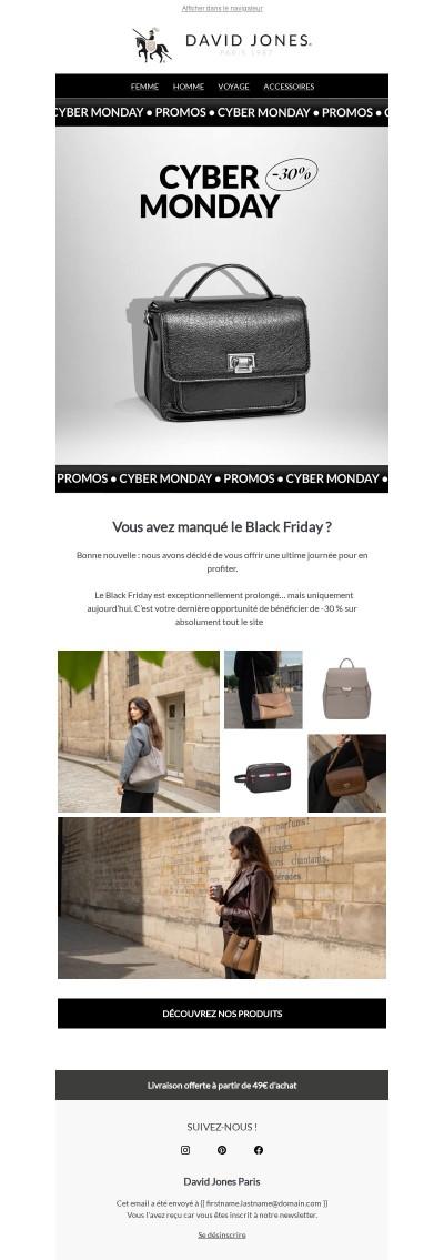 ⚪ Dernière chance : -30% sur tout le site, uniquement aujourd'hui