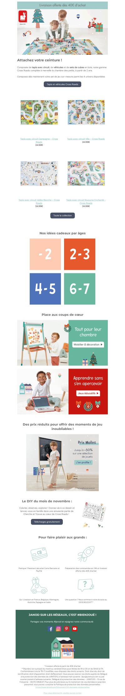 Cross Roads : tapis & véhicules sous le sapin 🎄