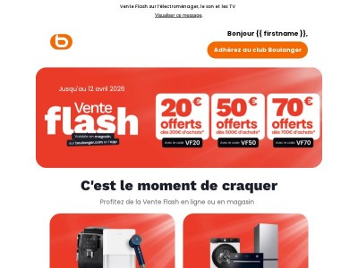 Jusqu'à 70€ offerts !