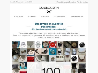 Nos bijoux "archives" à un prix exceptionnel* !