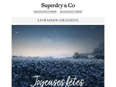 Meilleurs vœux de saison de la part de Superdry