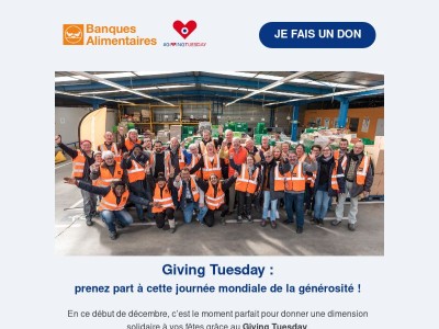 Giving Tuesday : chaque don compte