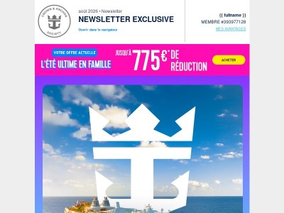 Votre newsletter exclusive Crown & Anchor d’août