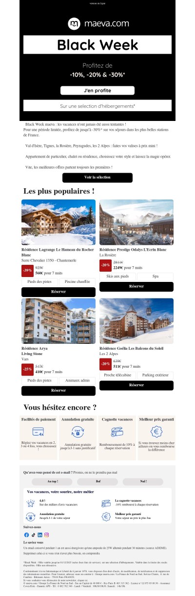 🚨 Alerte Black Week jusqu'à -30%*