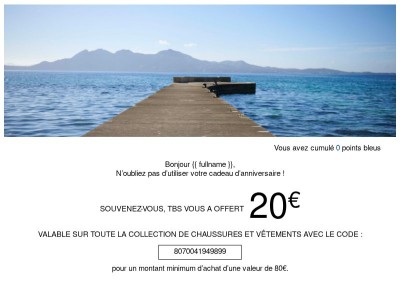 Pour votre anniversaire, tbs vous offre un cadeau !