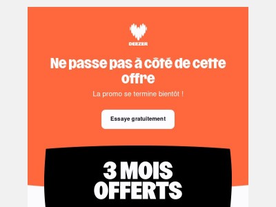 Dernière chance : active tes 3 mois offerts 🎵