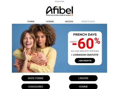 French Days : prolongation jusqu’à -60%​