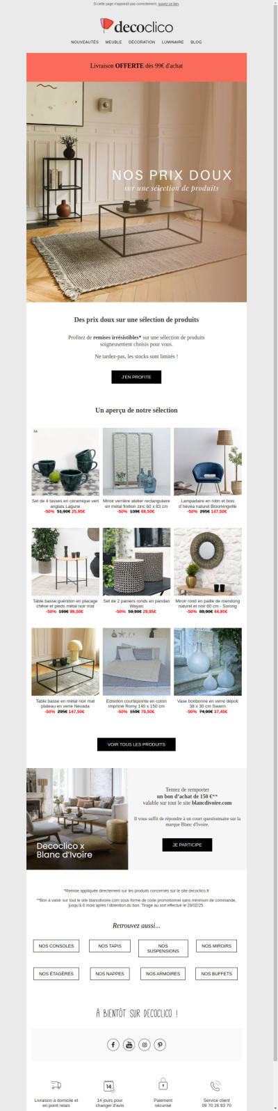 Ne passez pas à côté de notre sélection à prix doux ⌛