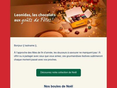 Le chocolat aux goûts de fêtes 🎄